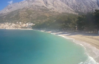 Imagen de vista previa de la cámara web Baška Voda - Borik - Playa Nikolina